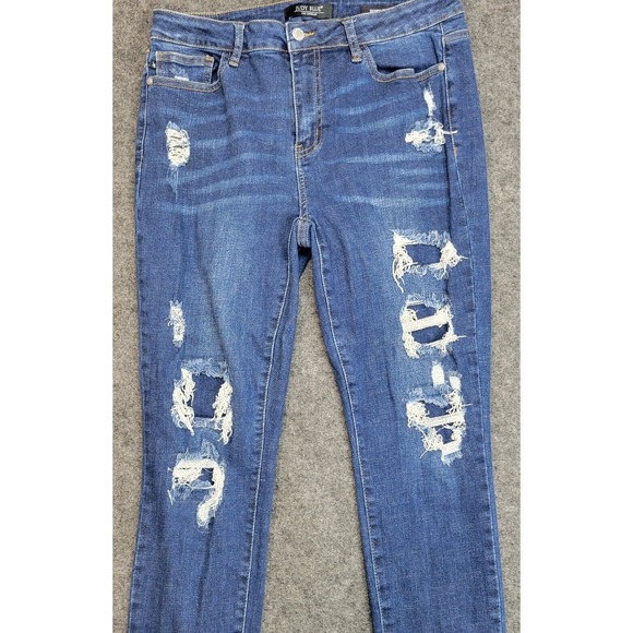 Judy Blue Womens Jeans 13/31 Distressed Skinny‎ Casual Stretch Preppy Everyday - Picture 1 of 15
